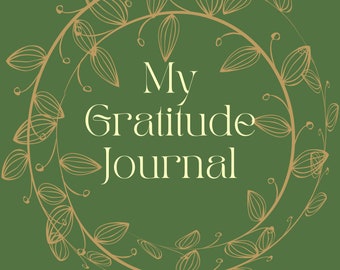 Gratitude Journal, Printable, Daily, Download, Gratitude Planner, Grateful Positive Thinking, Wellness