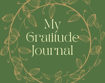 Gratitude Journal, Printable, Daily, Download, Gratitude Planner, Grateful Positive Thinking, Wellness