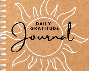 Gratitude Journal  5 Minute Journal Digital Daily Download Gratitude Printable Grateful Positive Thinking