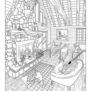 Cozy Cats Coloring Pages 10 Pages of Feline Fun Etsy