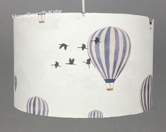 Map lamp children's lamp nursery decor air balloon lampshade table lamp