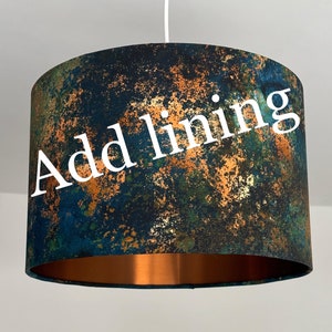 Lining Lamp shade gold bronze silver home decor lampshade table lamp