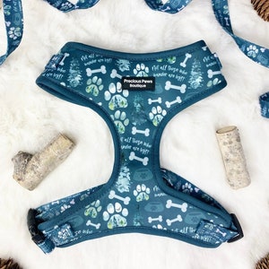 Hundegeschirr Woodland Hundegeschirr Hundeleine Green Bäume Wald Thema Abenteuer