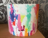 Rainbow Abstract Lamp shade colourful lamp home decor yellow lampshade table lamp