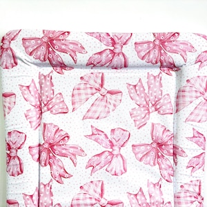 Pink bows Changing mat baby girl home decor bows changing pad