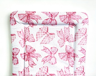 Pink bows Changing mat baby girl home decor bows changing pad