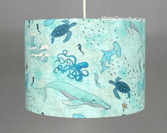 Nautische Lampenschirm Wal Wohnkultur Ozean Lampenschirm Tischlampe