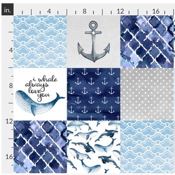 whale crib sheet