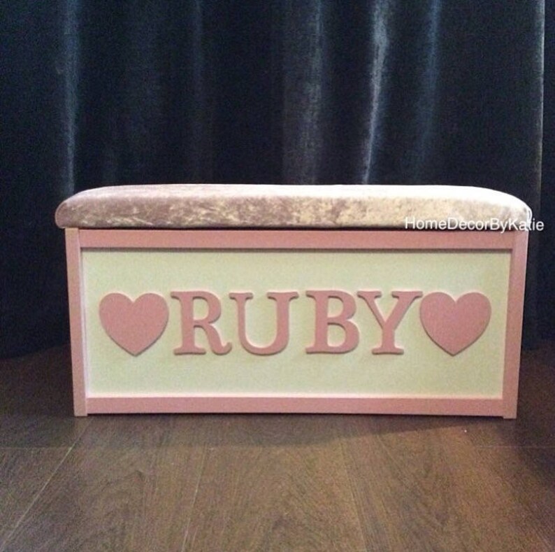 crushed velvet toy box
