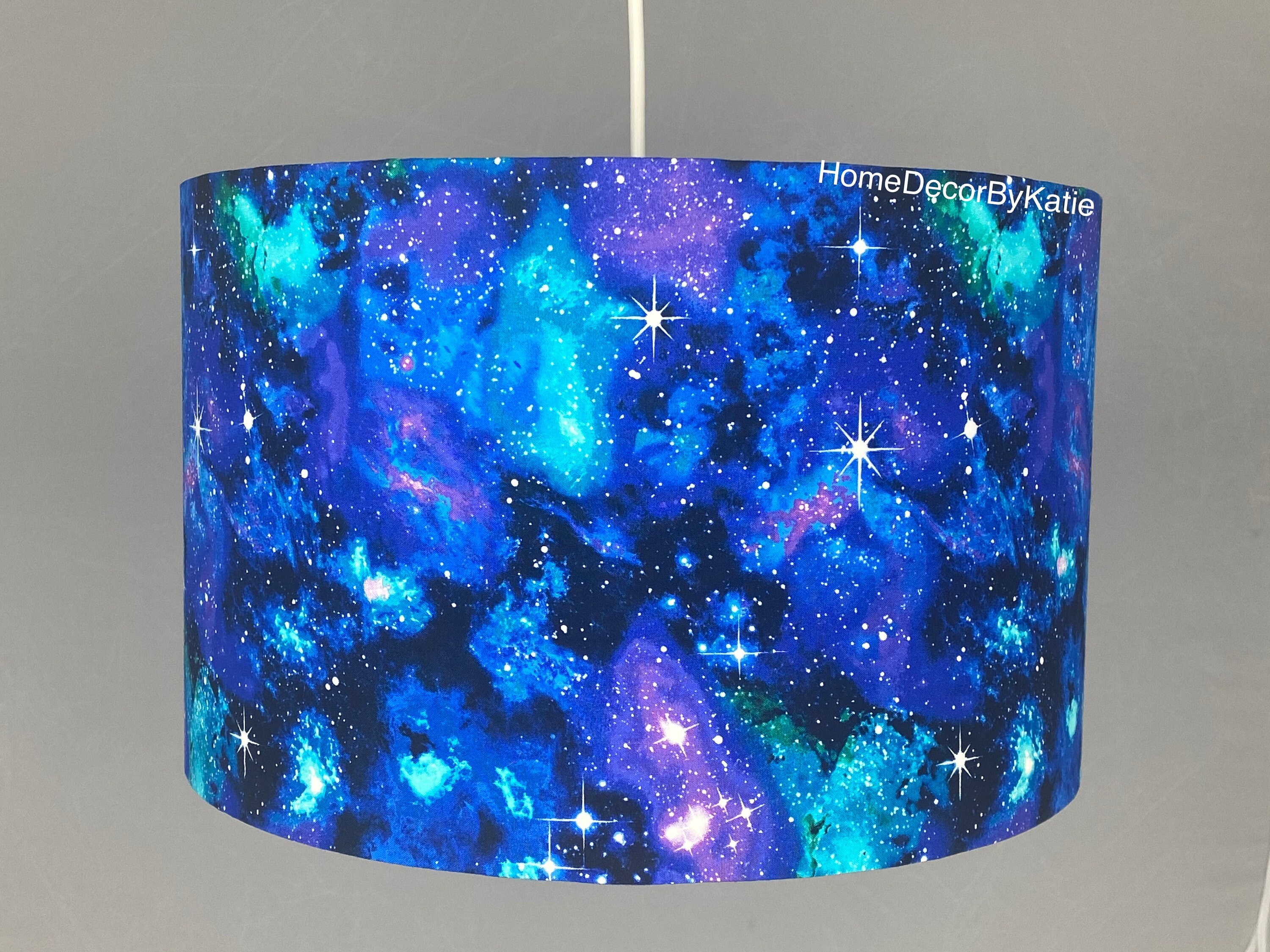 Galaxy lamp children's lamp space stars nursery decor lampshade table lame
