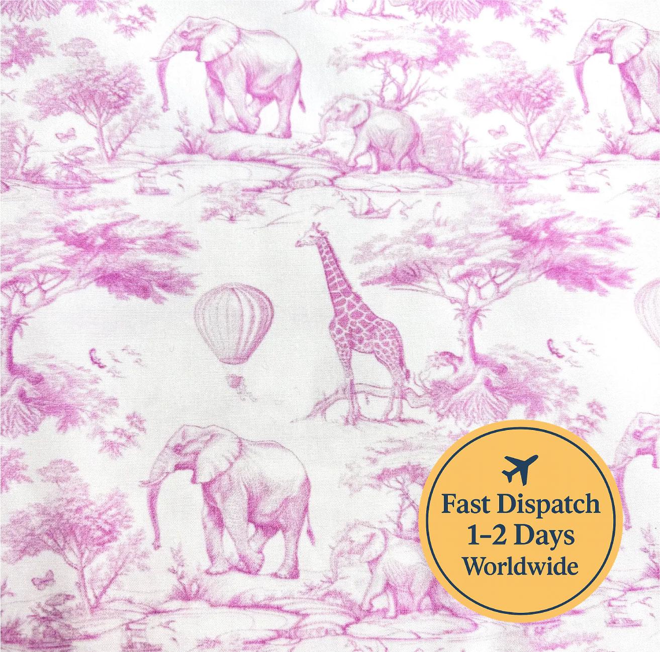 Pink zebra fabric - Etsy 日本