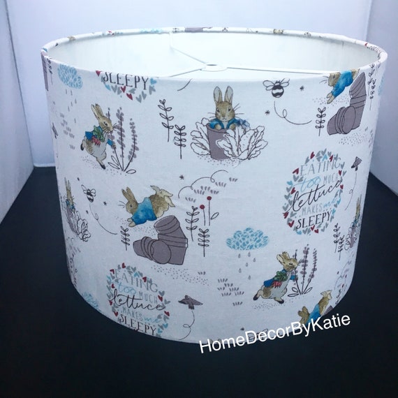 Peter Rabbit Lamp Children S Nursery Decor Lampshade Image 0