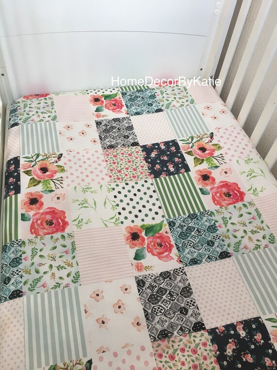 poppy crib sheet