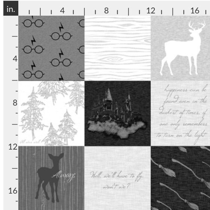 harry potter fitted crib sheet