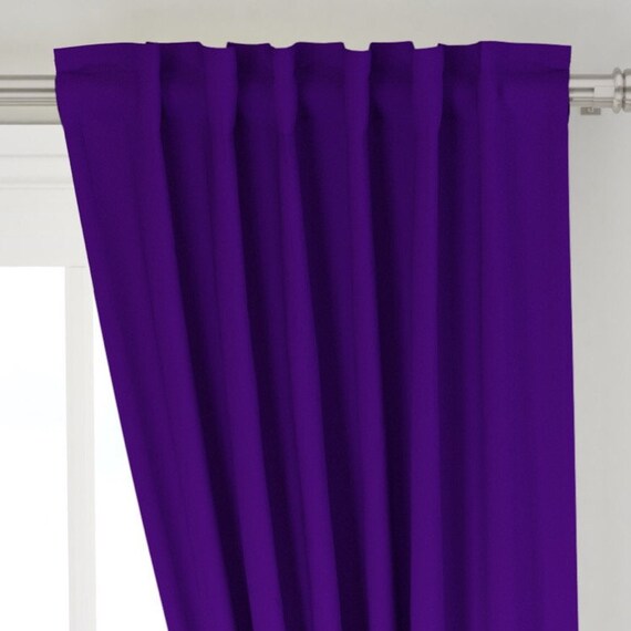 Purple Curtains Drapes Cadbury Purple Curtains Nursery Etsy