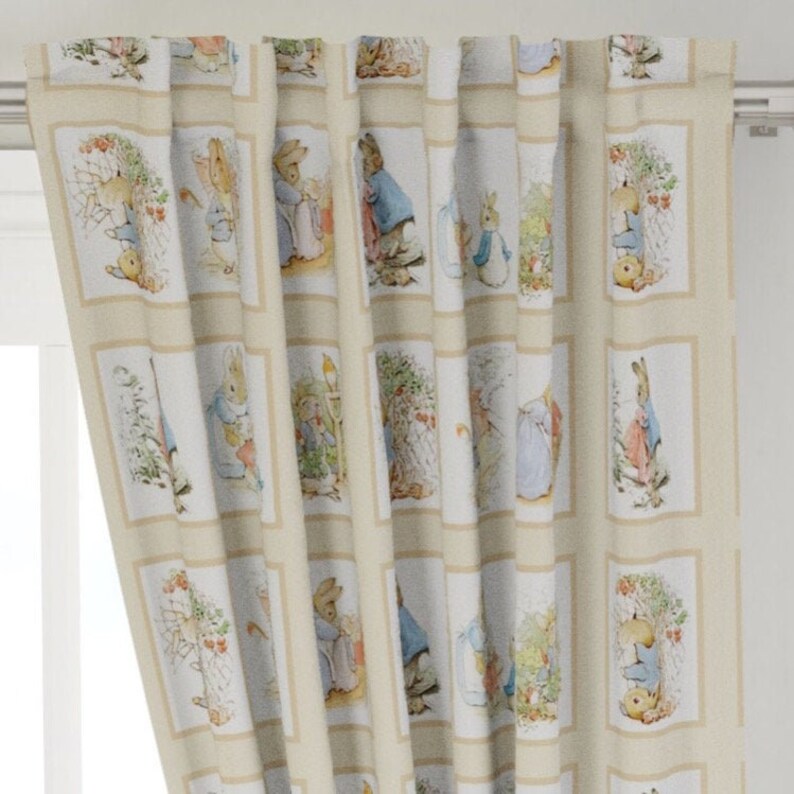 Peter rabbit Curtains drapes boys curtains nursery curtains baby gift new born Bedding