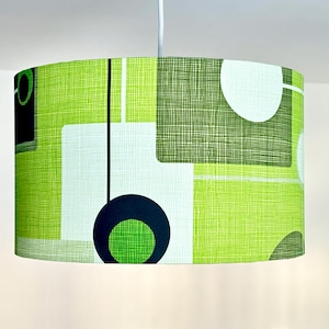Mid century green Abstract Lamp shade grey lamp home decor green lampshade table lamp