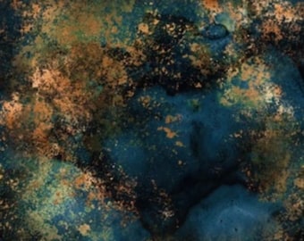 Dark teal Fabric teal abstract Fabric teal Theme Fabric Home Decor Fabric distressed fabric