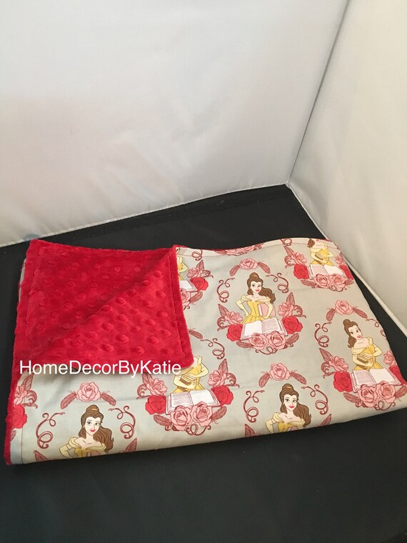 beauty and the beast baby blanket