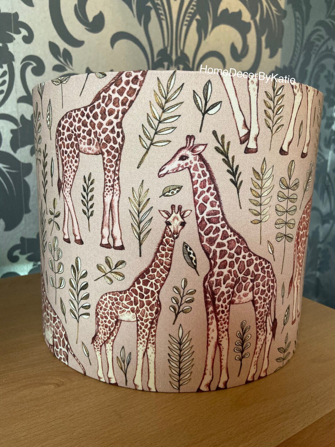 Safari Lamp Shade Giraffe Home Decor Ocean Lampshade Table Lamp Etsy