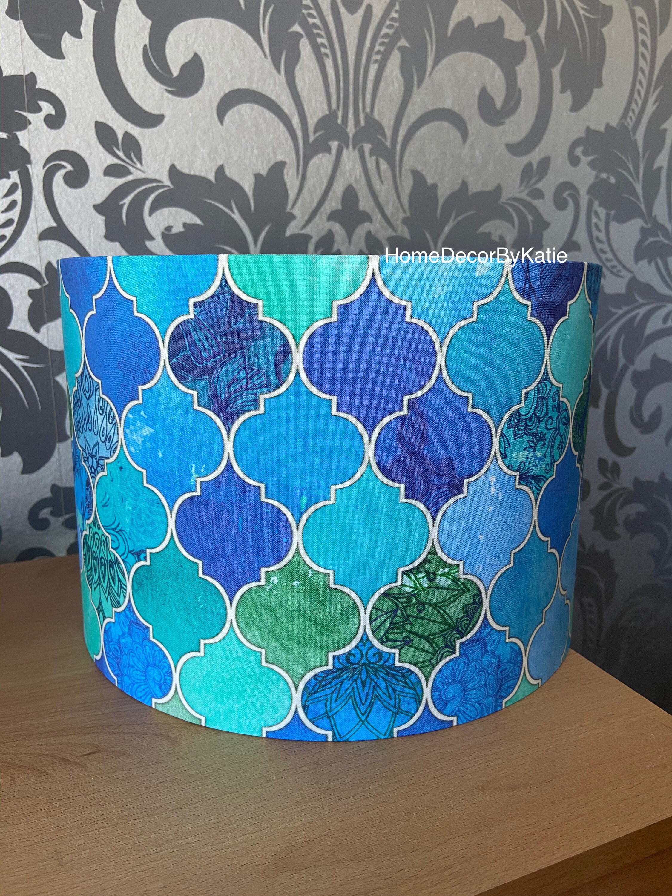 Blue Mermaid nursery Lamp shade girls lamp home decor stars Etsy