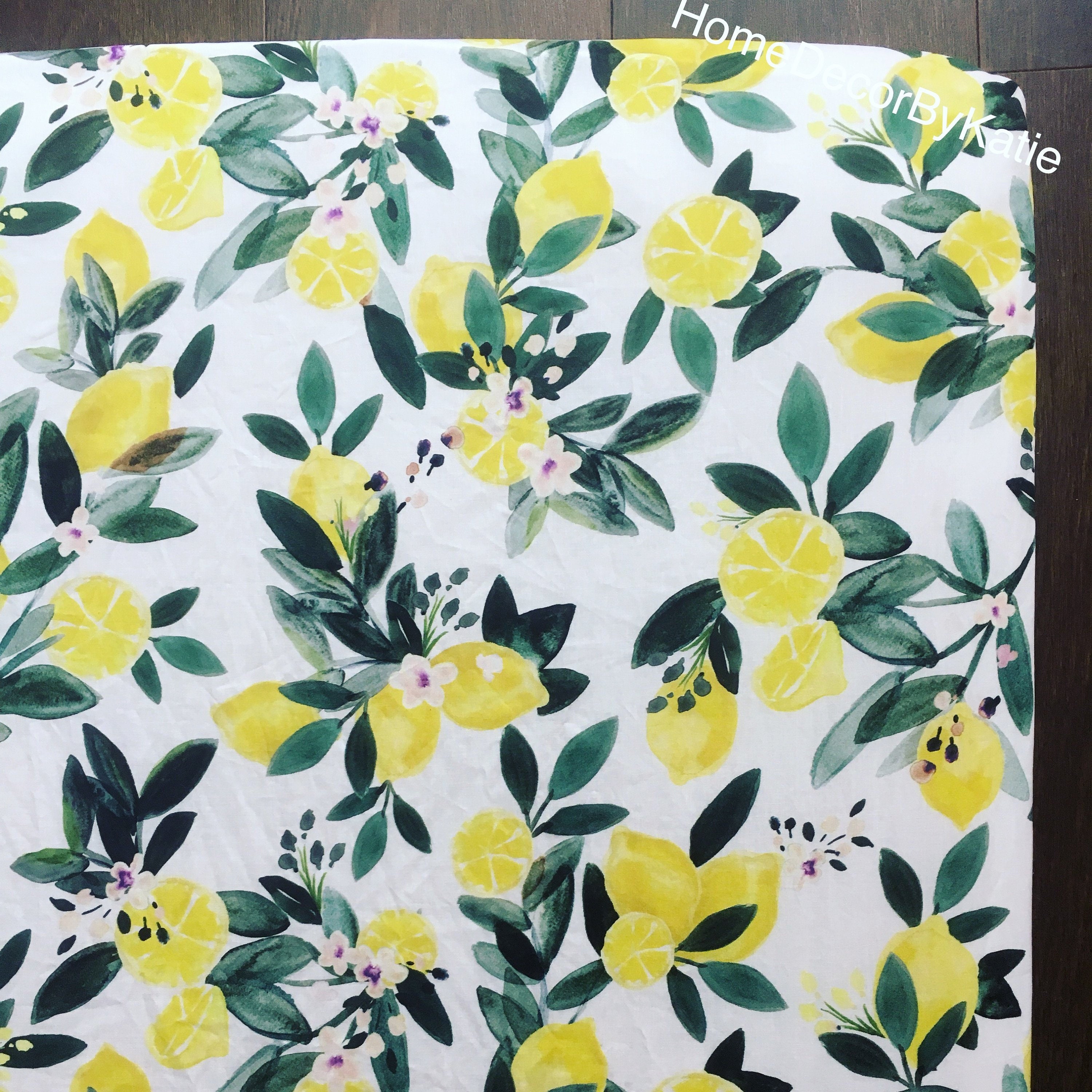 lemon crib sheets