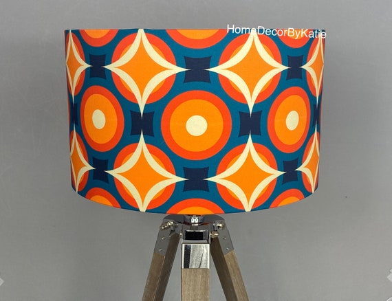 Retro Mid Century Lamp Shade Funky Lamp Art Deco Home Decor