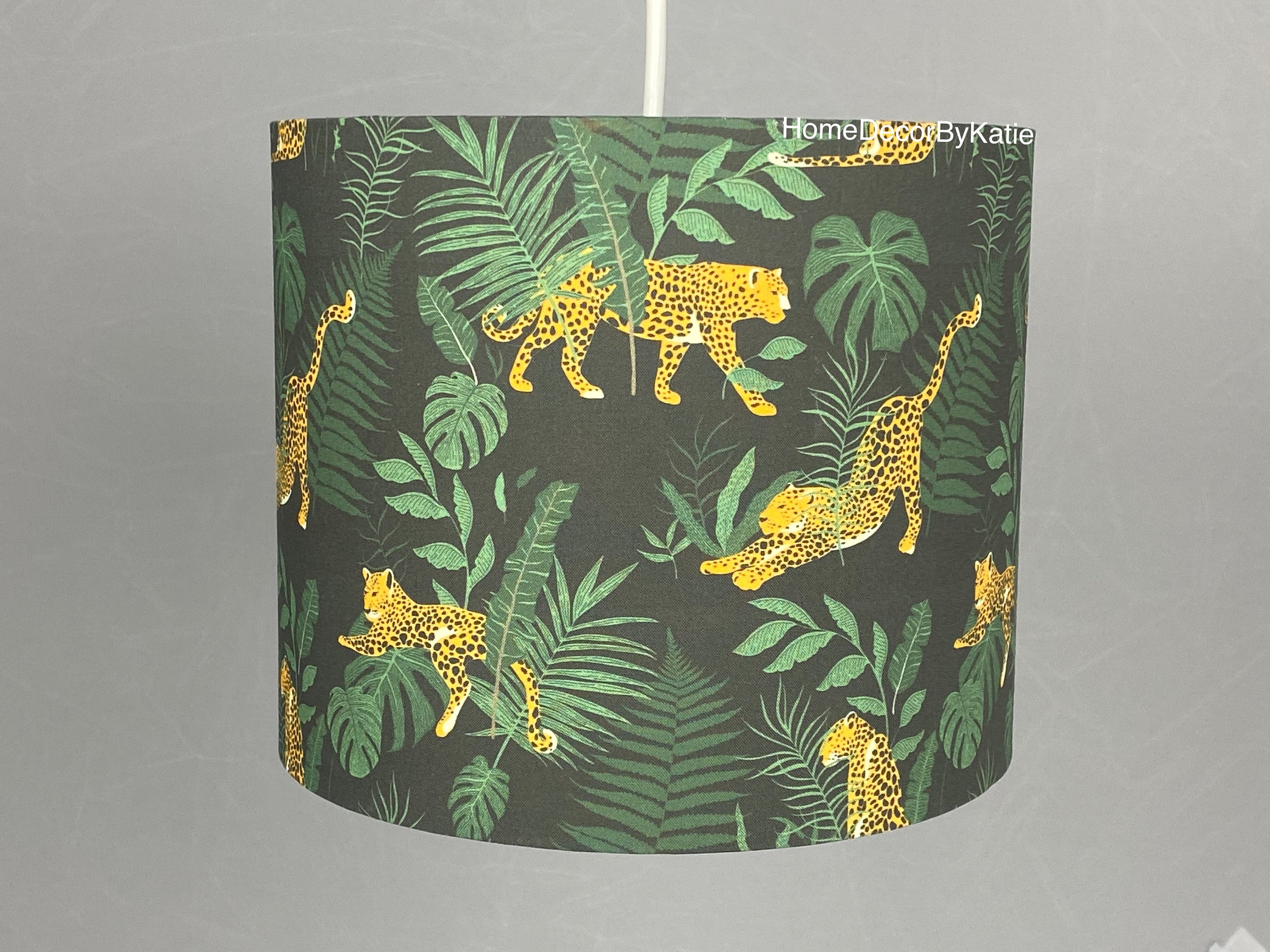 Safari Lamp Shade Cheetah Home Decor Tropical Ampshade Table Lamp