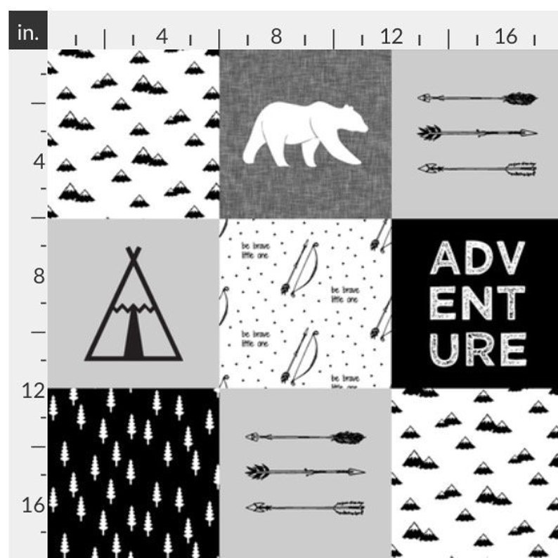 Black adventure fitted Crib sheet grey teepee blanket cot sheet changing mattress receiving blanket baby gift new born Bedding