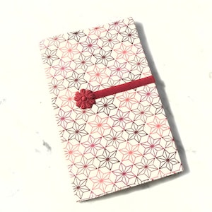 Porte-cartes / rangement papiers / rangement ordonnance / tissu / support rigide / japonais / graphique / étoile .