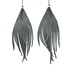 see more listings in the Leather feather earrings section