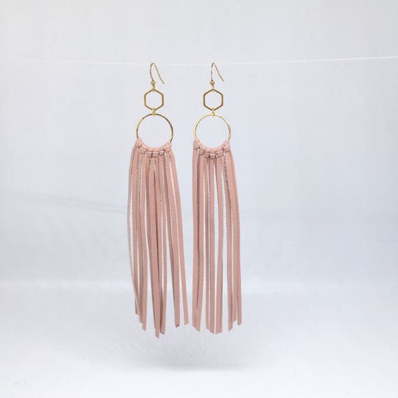 Blush tassel deals earrings