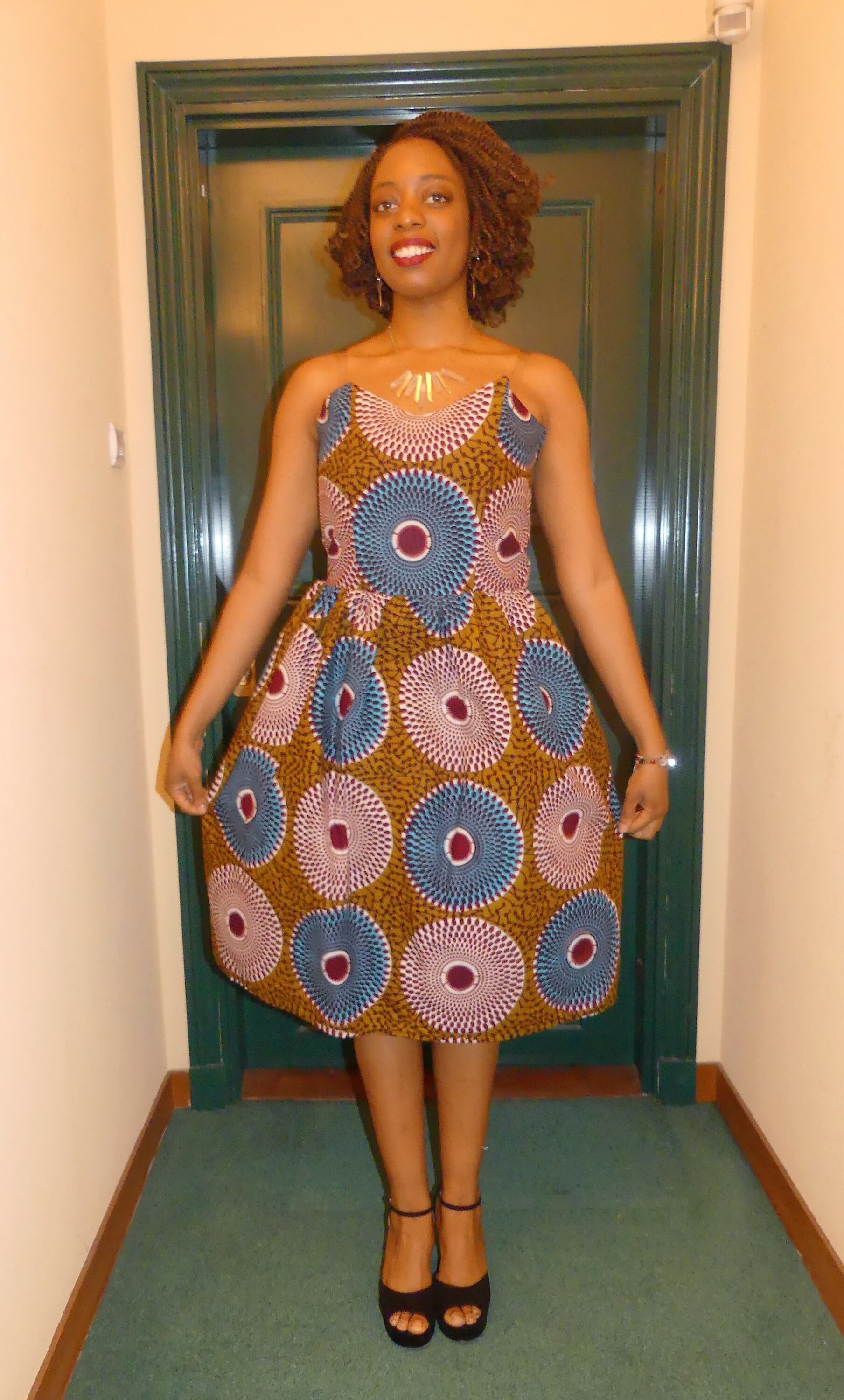 Robe courte wax robe africaine robe wax robe pagne Etsy