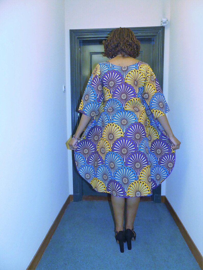 Robe droite wax robe africaine robe wax robe pagne Etsy