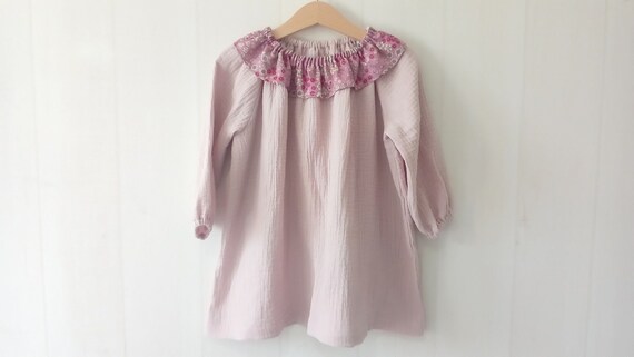 old rose long dress