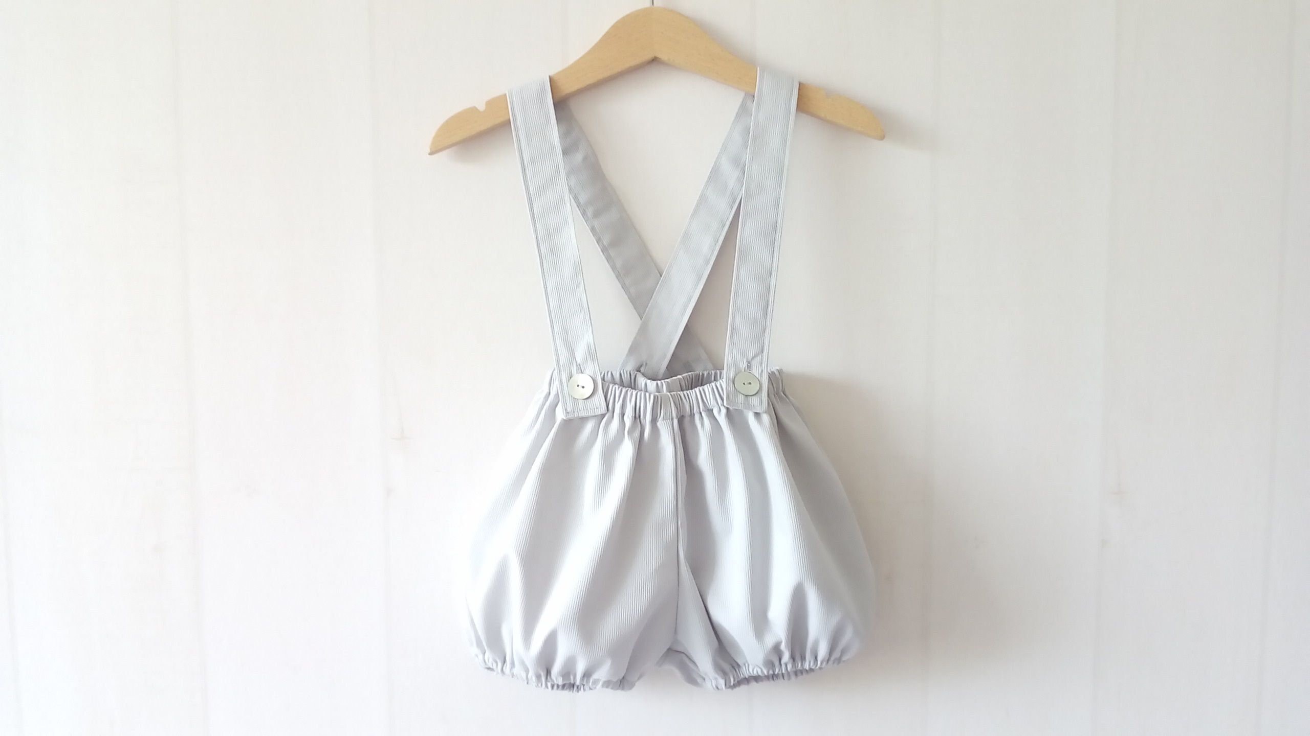 Bloomers With Straps in Pearl Gray Milleraies Cotton Pique Etsy UK
