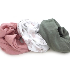 Spring snood, light neck warmer, double cotton gauze, for children or adults image 7