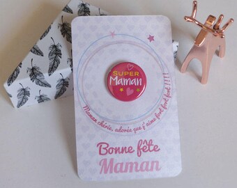 Mom card / badge, happy mom's day