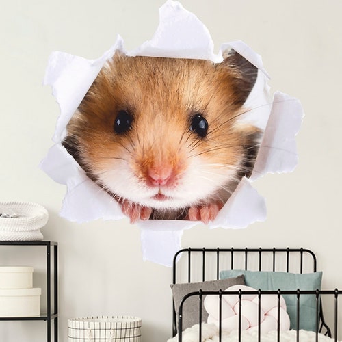 Hamster Wall Sticker Hamster Wall Decal Pet Removable Vinyl Etsy