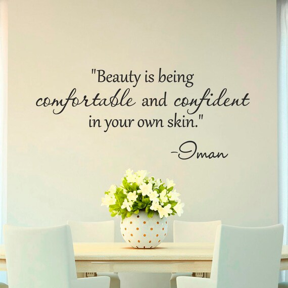 Beauty quote wall decals Oman lettering wall sticker home Etsy