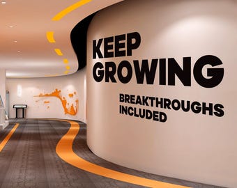 Calcomanía de pared para fitness - Arte motivacional para gimnasio y energía - Decoración para entrenar - 06