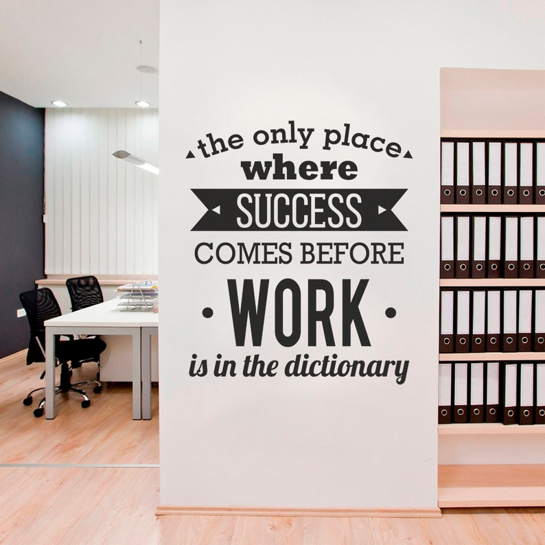La Seule Place Sticker Mural Bureau Muraux Decor Pour La Etsy