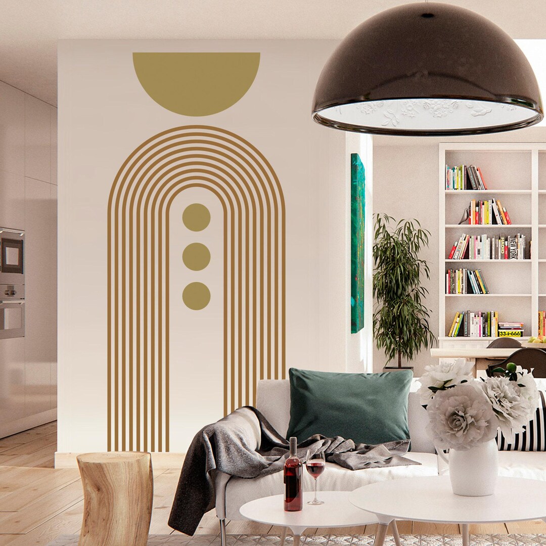 Arch Wall Sticker - Boho Abstract Decal for Modern Home Decor ...