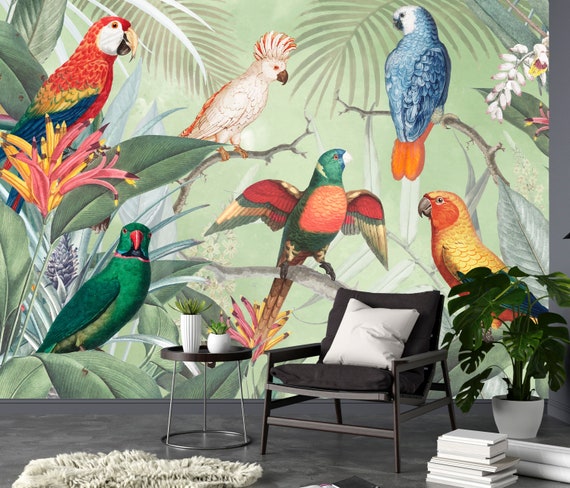 Mural de papel pintado tropico