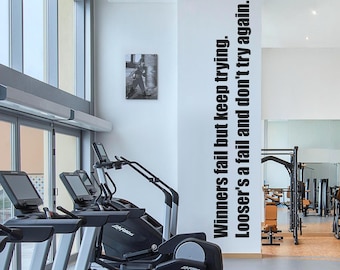 Calcomanía de pared de fitness para motivarte en el gimnasio - Arte mural de entrenamiento energético - 05