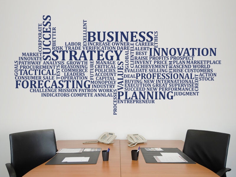 BUSINESS Wall Sticker Office Wall Decal Decor for Office Etsy