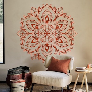 Sticker mural Rangoli - Sticker mural Alpona - motifs décoratifs - dessin de prière - conception de tatouage 08