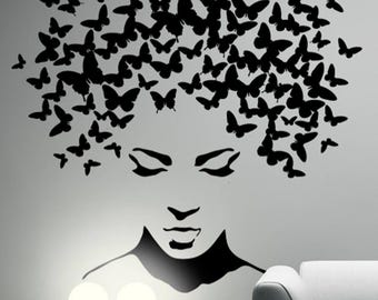 Adesivo murale con farfalle - Decorazione murale per la casa - Elegante adesivo murale con farfalla