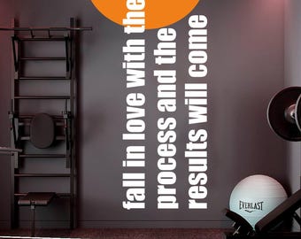 Calcomanía de pared de fitness - Arte motivacional para el gimnasio y energía para entrenar - Inspiración - 08