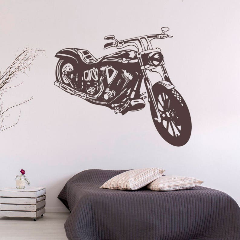 Harley Davidson wall sticker motorcycle wall decal decor Etsy